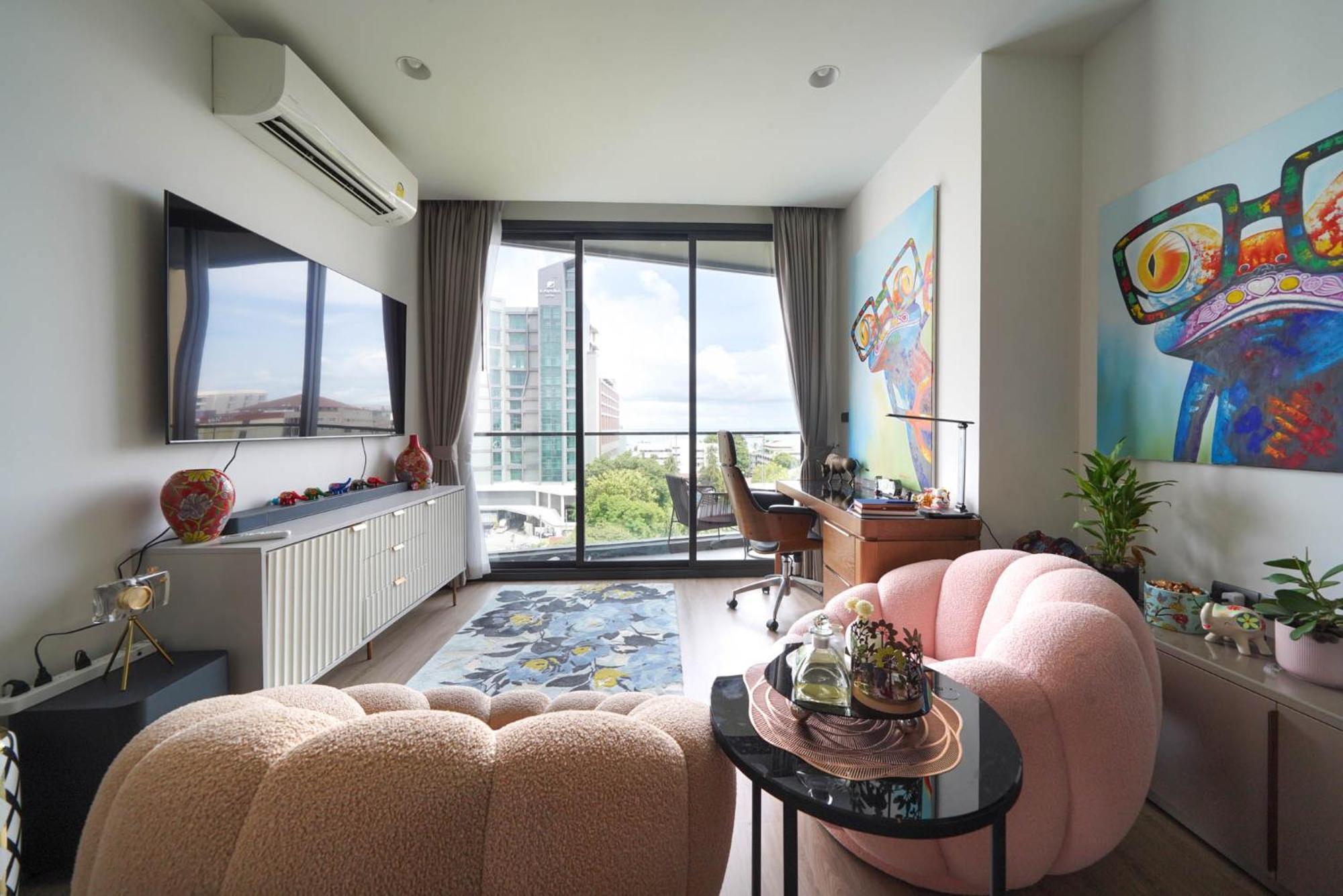 Edge 2bdrm Balcony Ocean View פאטאיה